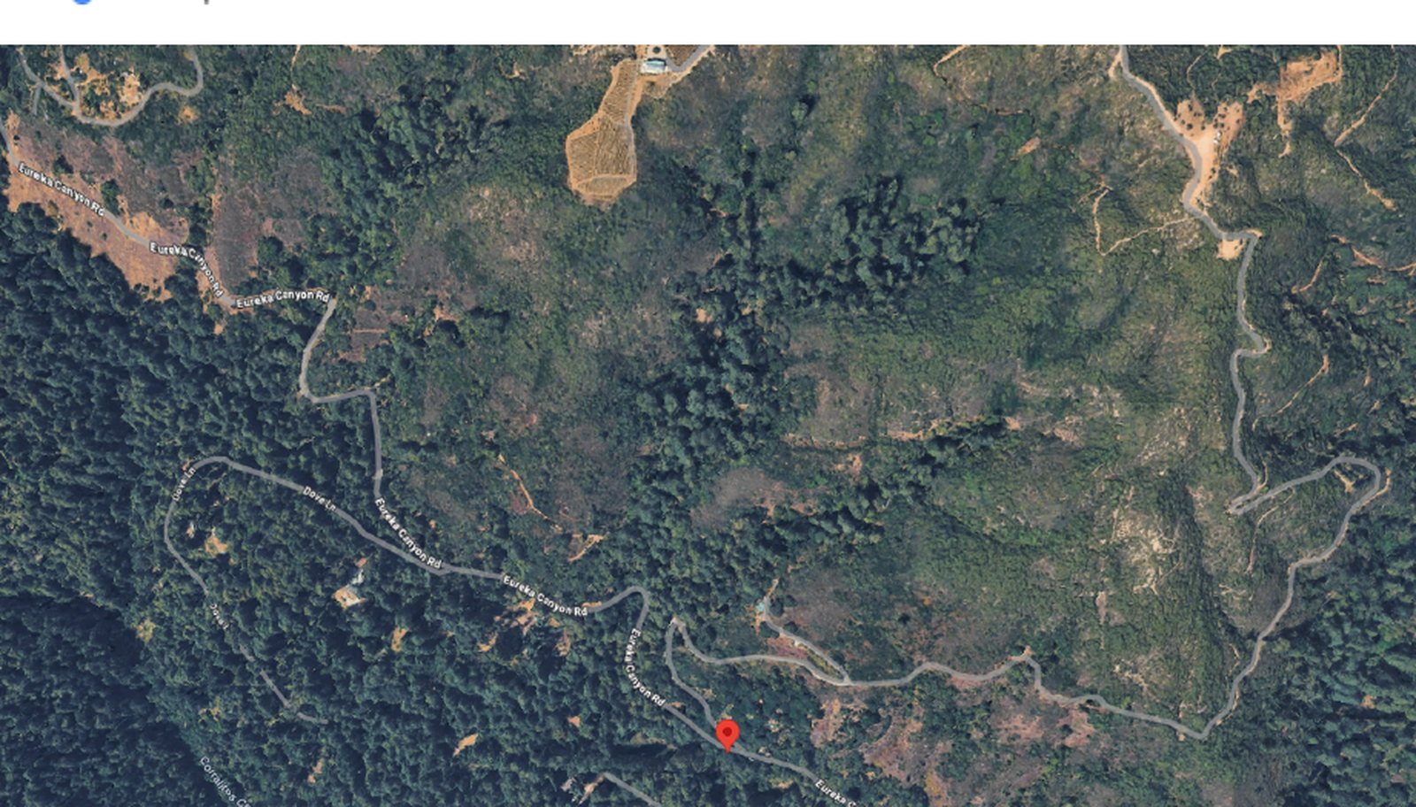 Satellite imagery of the property and surrounding ridges