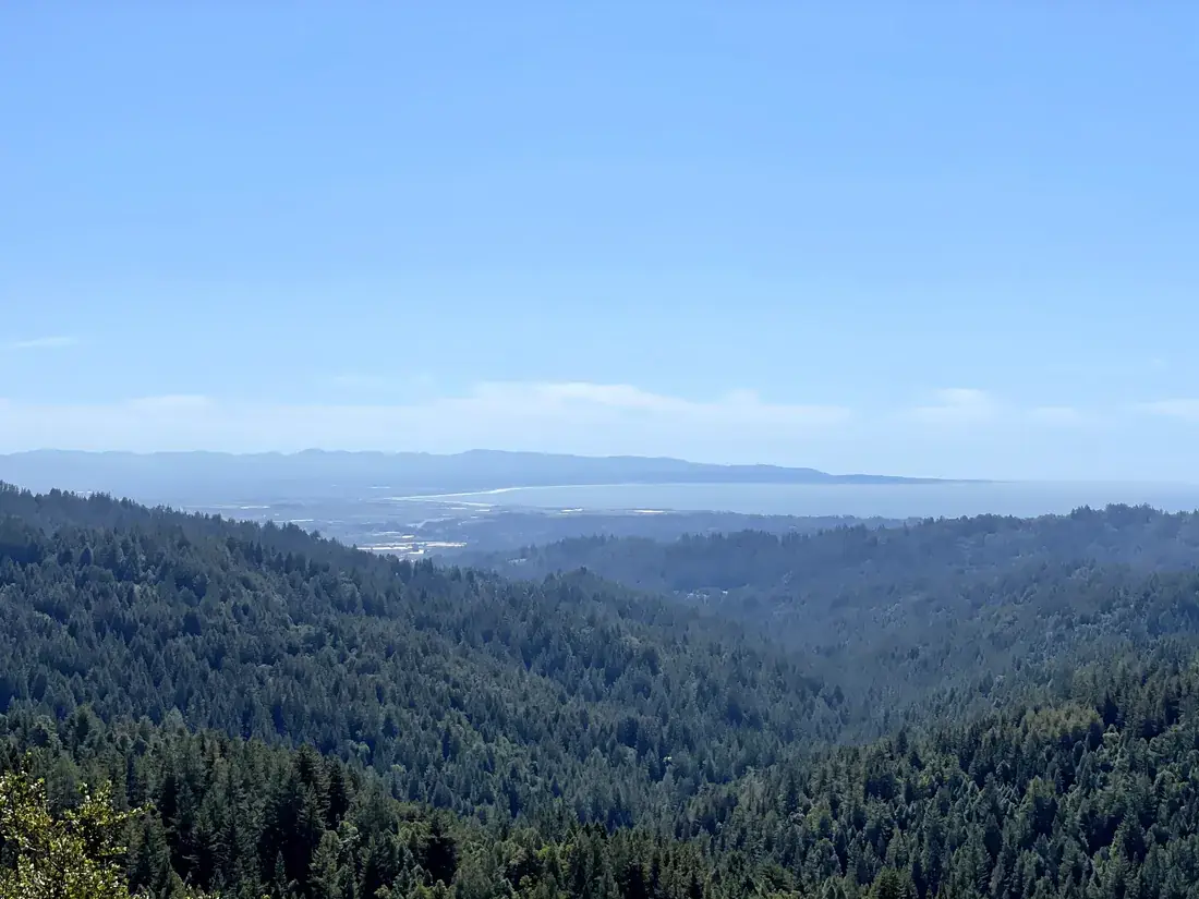 Monterey Bay seen from the upper ground